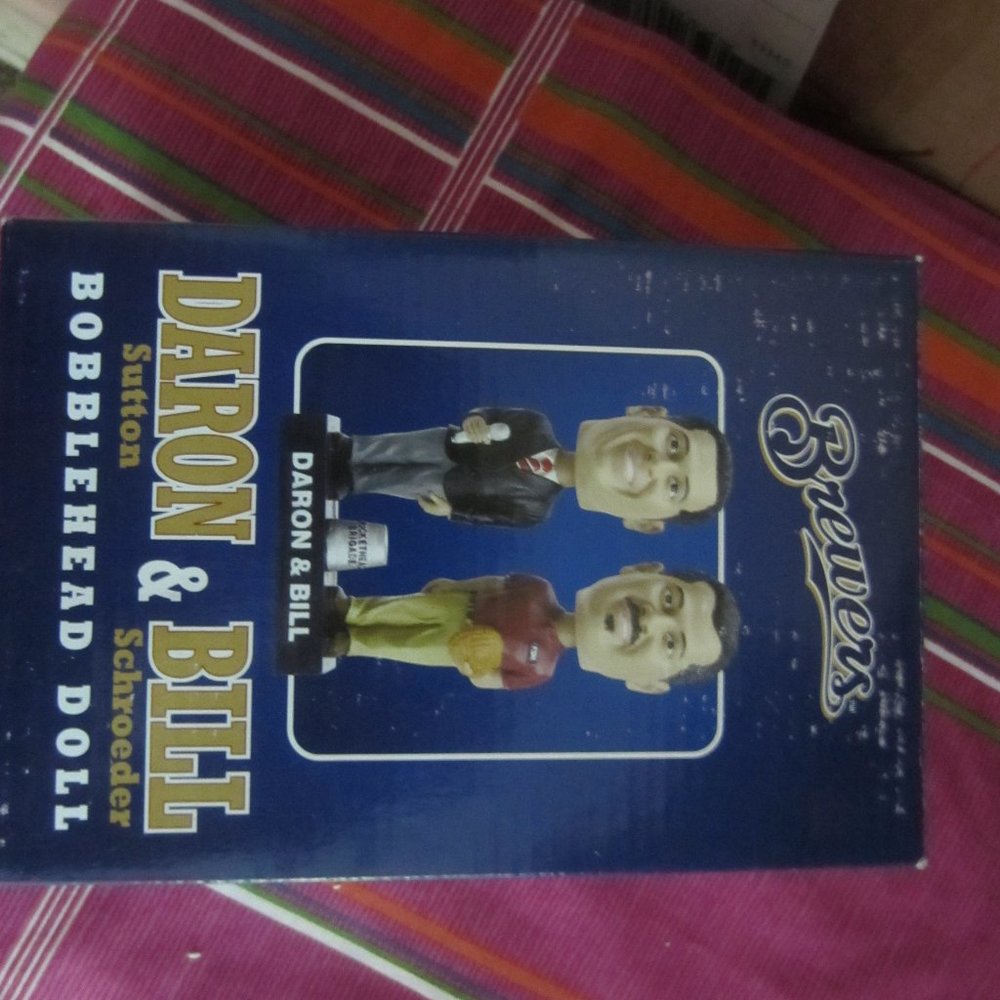 MILWAUKEE BREWER'S DARON SUTTON & BILL SCHROEDER BOBBLE HEADS
